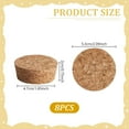thumbnail image 2 of 8 Pack Tapered Cork Stoppers 1.85 to 2.09 Inch Large Wooden Softness Conical Replacement Bottle Plugs Tightly Seal, 2 of 6