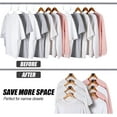 thumbnail image 3 of New Space Triangles AS-SEEN-ON-TV Premium Hanger Connector Hooks, 12Pcs Space Saving Hanger Hooks for Organizer Closet, Heavy Duty Cascading Clothes Hanger Hooks Fits All Types of Hangers, 2 in., 3 of 5