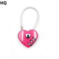 thumbnail image 3 of Cerradura de combinación con forma de corazón, candado de cuerda de alambre para equipaje, cerradura de puerta pequeña, candado de pareja para bolsas de viaje, maletas, taquillas, mochilas, 3 of 5