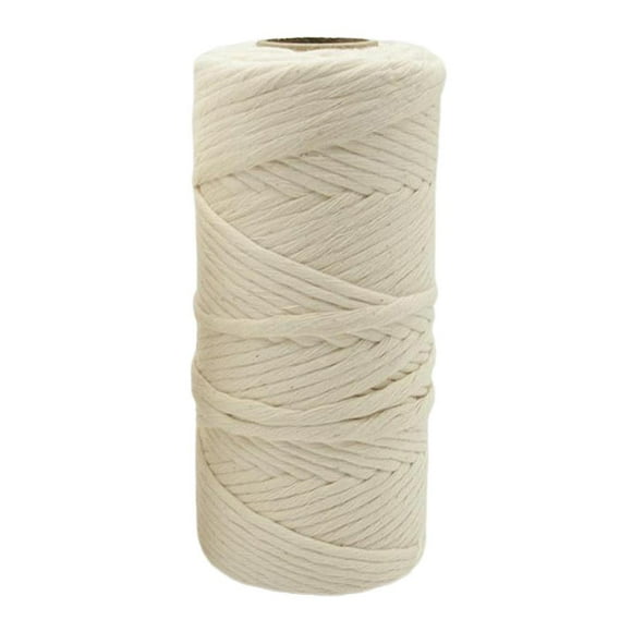 Corde en Coton Macramé pour Suspension Murale, Décoration DIY Crochet Tricot Bohème - 4mm