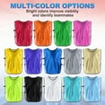 thumbnail image 7 of Uxcell Soccer Pinnies Training Vest 17.7 x 11 Inch Team Practice Pinnies Jersey Sky Blue 12 Pack, 7 of 7