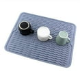 thumbnail image 2 of Toystoory Fácil limpiar usos amplios del cojín de drenaje del silicón contrario hechos con la estera de los platos del silicón Cocina y Comedor Rojo 40*30*0.5 CM, 2 of 6