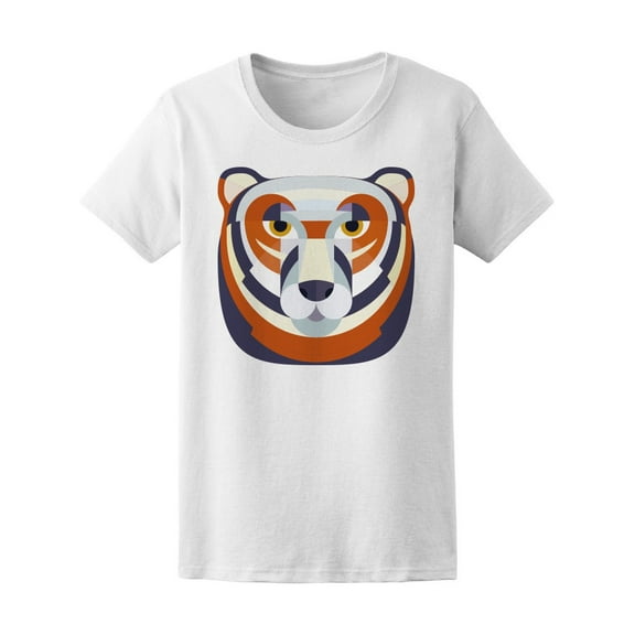 Decorative Geometric Animal Bear Tee Women's -Image by Shutterstock