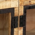 thumbnail image 2 of vidaXL Sideboard Brown and Black 160x30x80 cm Solid Rough Mango Wood, 2 of 11