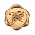 thumbnail image 1 of Pegatinas con sello de cera Yoption Thank You, paquete de 50 unidades, color dorado envejecido, 1 of 7