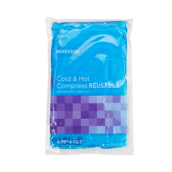McKesson Reusable Cold Pack, Large 6-3/4 X 10-1/2 Inch, Reusable, Pack of 3