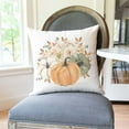 thumbnail image 4 of Hello Pumpkin Hello Fall Throw Pillow Covers 18x18 Set of 4 Neutral Floral Grey Plaid Outdoor Farmhouse Autumn Fall Decorations Decorative Throw Pillows Cases for Home Bedroom Couch Decor, 4 of 6