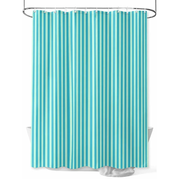 Fsddascl Modern Striped Shower Curtain Set - Small 36" x 72" Washable Bathtub Curtain with 12 Hooks, Geometric Abstract Minimalist Waterproof Fabric Stall Shower Curtains for Bathroom/Bathtub Décor