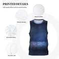 thumbnail image 3 of Xecao Retro Blue Glitter print basketball shirt for both men and women, a unisex basketball jersey perfect for theme parties-X-Large, 3 of 6