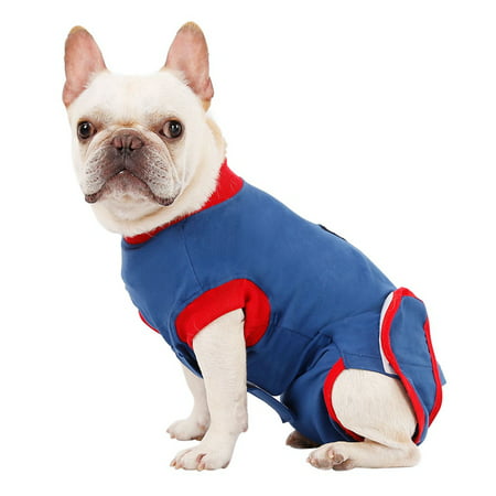 Fysho Pet Dog Recovery Suit Postoperative Costume Alternative E-Collar & Cone Abdominal Wound Protector Puppy Medical Surgical Clothes