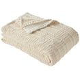 thumbnail image 2 of Better Homes & Gardens Luxury Gauze Reversable Cotton Polyester Bed Blanket, Papyrus Beige, Full/Queen, 2 of 4