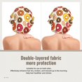 thumbnail image 2 of Yiaed Donut Print Satin Bonnet Silk Bonnet Hair Bonnet for Sleeping Hair Bonnets, 2 of 6