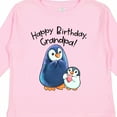 thumbnail image 4 of Inktastic Happy Birthday, Grandpa Cute Penguins Boys or Girls Long Sleeve Toddler T-Shirt, 4 of 5