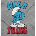 thumbnail image 2 of Hefty Smurf Tattooed Wild Thing Funny Men's Graphic T Shirt Tees Brisco Brands S, 2 of 4