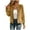 Gold, variant on Womens Bomberes Jackets Zip Up Lightweight Jacket Baseball Collar Long Sleeve Bomber Jacket Outerwear