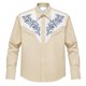 thumbnail image 2 of Camisetas de Navidad de Manga Larga de los Hombres Imprimir de Moda Casual Manga Larga Turndown Collar Blusa para Primavera Invierno Al Aire Libre Diario, 2 of 4