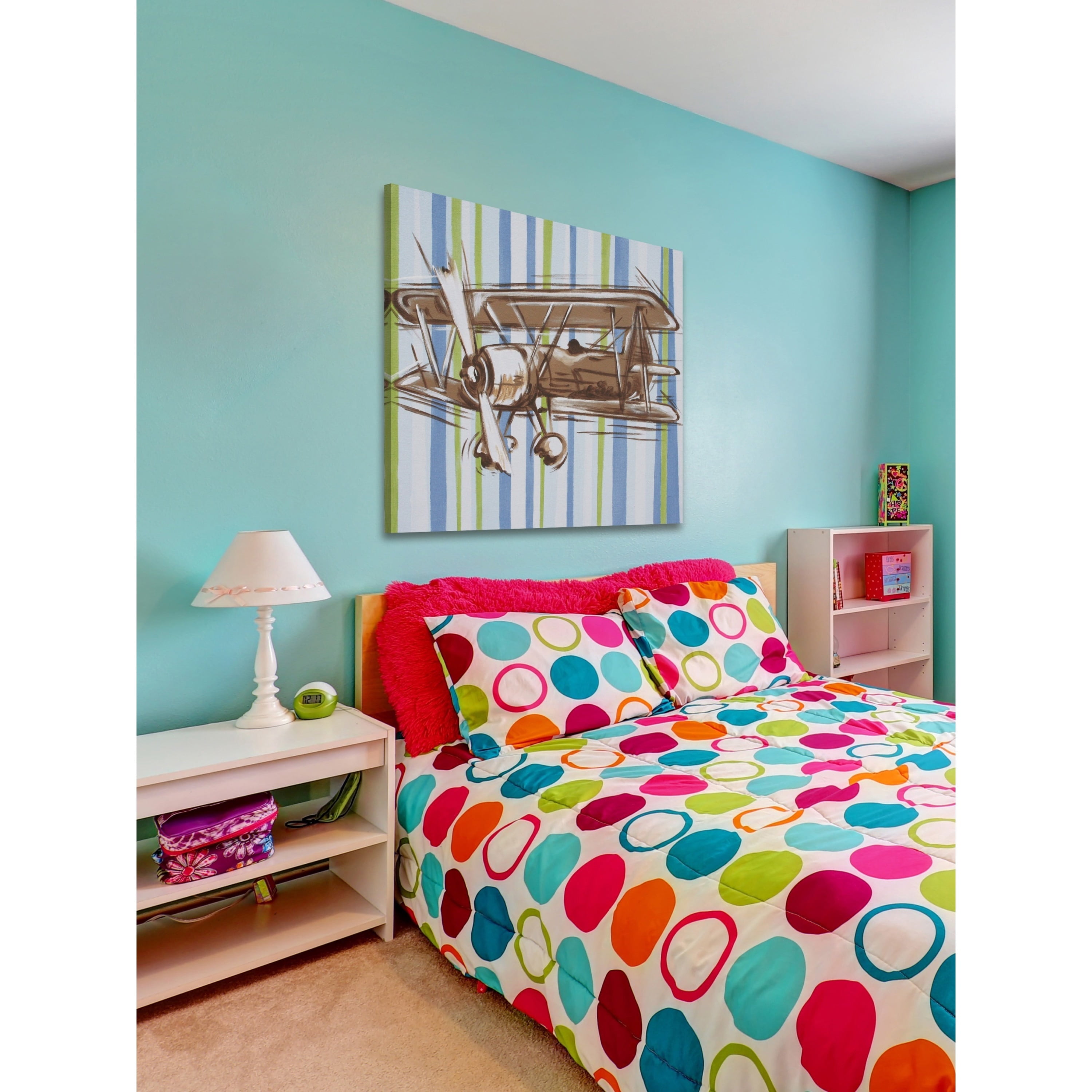 Marmont Hill "Contemporary Flyer" by Reesa Qualia Painting Print on Wrapped Canvas