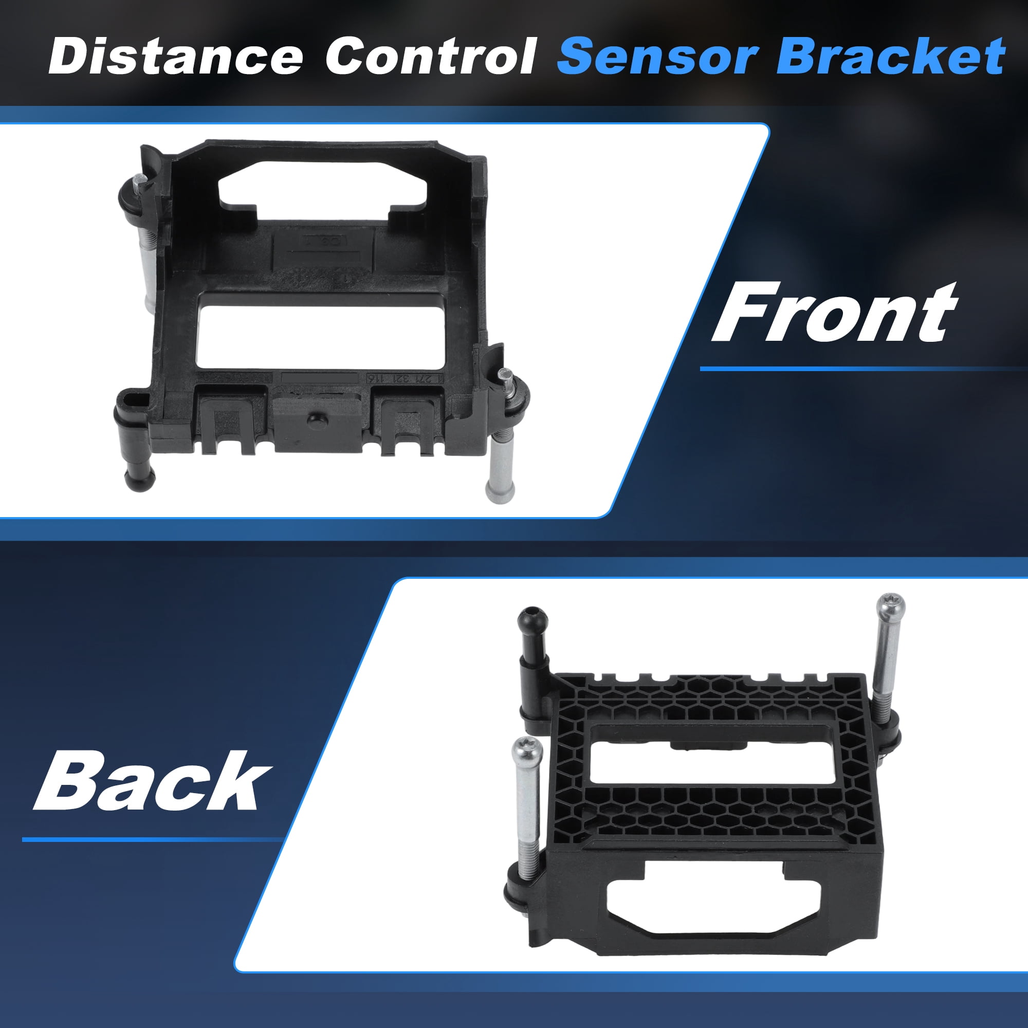 Unique Bargains Radar Bracket Set for Honda Civic 2019-2021 with 3 Mounting Clips