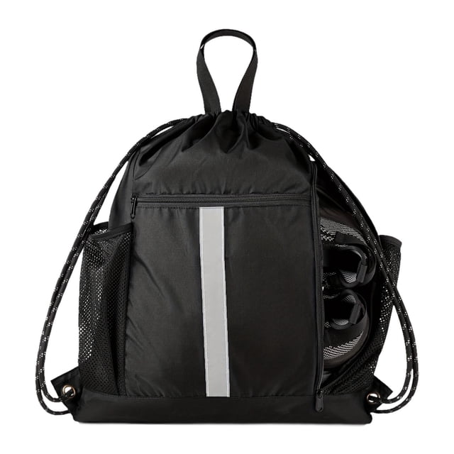 Mochila con cordón de fútbol, bolsa con compartimento para zapatos, bolso escolar, bolso de mano para viajes, playa, natación, hombres y mujeres