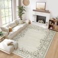 thumbnail image 2 of HOMERRY Washable 10' x 13' Area Rug for Living Room Farmhouse Modern Floral Bordered Beige Rug Stain Resistant Large Indoor Carpet, 2 of 7