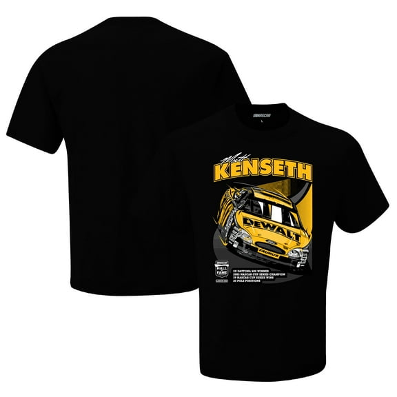 Men's Checkered Flag Black Matt Kenseth NASCAR Hall of Fame Class of 2023 Inductee T-Shirt