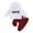 White, variant on Bagilaanoe 2PCS Toddler Baby Girl Boy Pants Set Letter Embroidery Long Sleeve Hoodie Sweatshirt Tops   Sweatpants 6M 12M 18M 24M 3T Kids Casual Sweatsuits
