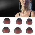 thumbnail image 4 of Embouts en Silicone, Embouts Interchangeables de Remplacement pour la Réduction du Bruit Gris-Rouge Polyvalents pour Trous de Guidage du Son de 4,5 à 6,5 Mm, 4 of 8
