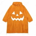 thumbnail image 2 of Krdevn Kids Pumpkin Face Onesie Pajamas, Thick Hooded Halloween Loungewear for Boys Girls Autumn Winter,9-11 Years, 2 of 5