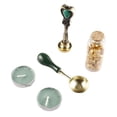 thumbnail image 1 of Sealing Wax Set Candle Seals Detachable Spoon Beads Vintage Kit DIY Gift Durable Best Wish Craft Envelope Invitation, 1 of 20