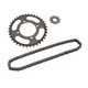 thumbnail image 4 of Juego De Cadena De Piñón,Piñón De Cadena De Transmisión 420,Piñón De Motor Delantero De Acero 10T Piñón De Rueda De Cadena Trasera De 36T Con Cadena De Transmisión De 60 Eslabones Para Motocicleta Sco, 4 of 5