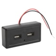thumbnail image 2 of Panel de carga USB dual para autobús RV, entrada negra de 12 a 24 V, modificación universal impermeable, 2 of 5