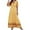 Yellow, variant on WILLBEST Sundresses Women Trendy 2025 Women's Casual Dress Summer V-Neck Floral Lace Long Sleeve Lightweight Beach Dress for Daily Wear and