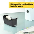 thumbnail image 6 of Scotch Desktop Tape Dispenser, Black, Holds 1" Core Tape, 1 Dispenser, 6 of 10