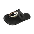 thumbnail image 2 of Domuza Flat Sandals for Women Dressy 2026 Summer Slip On Sandals Beach Sandals Non Slip Comfortable Flip Flops with Arch Support Black 7.5（EU-39）, 2 of 4