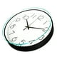 thumbnail image 2 of Reloj de pared silencioso de 8 pulgadas, sin tictac, decorativo, fácil de leer, redondo, para el hogar, sala de estar, marco negro, blanco, Bootom, palabra negra, 2 of 14