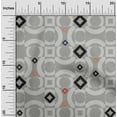 thumbnail image 2 of oneOone Cotton Silk Dusty Gray Fabric Geometric Sewing Fabric By The Yard Printed Diy Clothing Sewing Supplies 42 Inch Wide-SM, 2 of 6