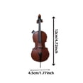 thumbnail image 3 of Ctnporpo Crafted Leather Violin & Keychain Miniature Musical Instrument Keychain Style Leather Keychain Hanging Ornaments​​, 3 of 6