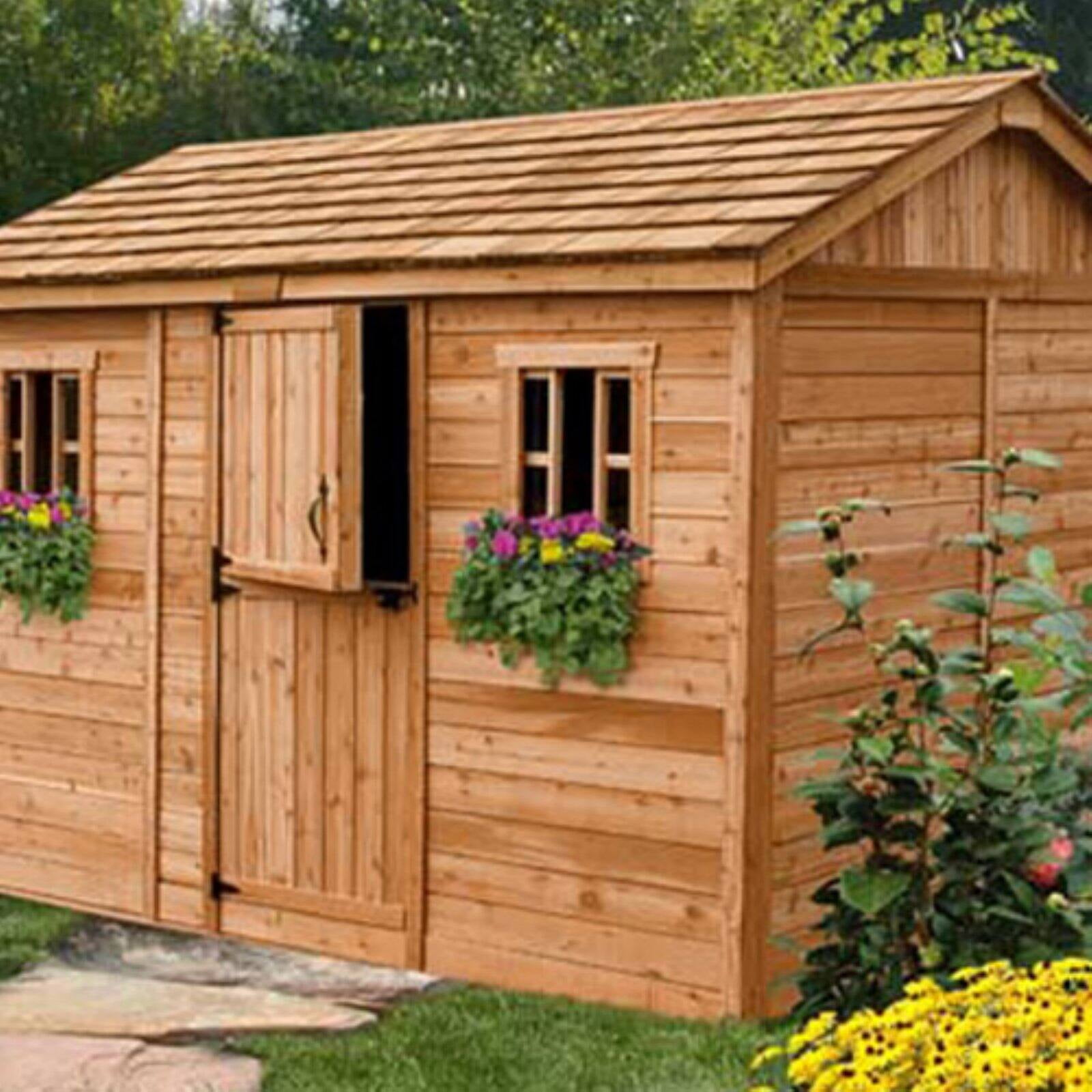 Outdoor Living Today CB128 Cabana 12 x 8 ft. Garden Shed