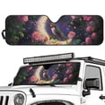 thumbnail image 2 of HUIACONG Hummingbirds Sunshade Sun Shade Windshield Heat Shield Sun Visor Mat Compatible with Jeep Wrangler Rubicon Sahara TJ JK JKU 2 Door & 4 Door, 2 of 6