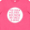 thumbnail image 4 of Inktastic Military Uncle Land is Free Nephew Youth T-Shirt, 4 of 5