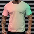 thumbnail image 2 of Sngxgn Men's Shirts Short Sleeve Casual Basic Summer Solid T Shirts(Orange,L), 2 of 4