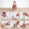 thumbnail image 5 of DIY Beaded Christmas Tree Kit, DIY Vintage Santa Set with Beads and Pins, Handmade Holiday Decor for Adults and Crafters, 5 of 8