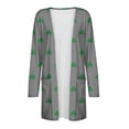 thumbnail image 4 of fatyb Women's St. Patrick's Cardigans Long Sleeve Lightweight Open Front Mid Length Outerwear with Pockets, 4 of 5