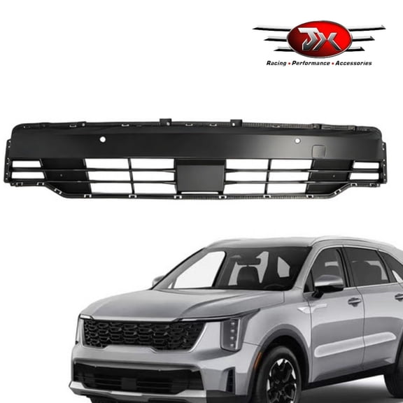 JX RACING Front Bumper Lower Grille With Sensor Hole Compatible with Kia Sorento 2024 2025 Bumper Grille 86530-R5JD0