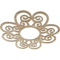 thumbnail image 2 of 38"OD x 13"ID x 1/4"T Cohen Wood Fretwork Pierced Ceiling Medallion, Red Oak, 2 of 3