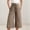 Khaki, variant on Woman Pants Wide Leg Straight Baggy Pants Capris Pants Casual Outfits Comfortable Pants Women Clothing