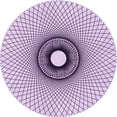 thumbnail image 1 of Ahgly Company Machine Washable Indoor Round Transitional Purple Flower Purple Area Rugs, 5' Round, 1 of 7