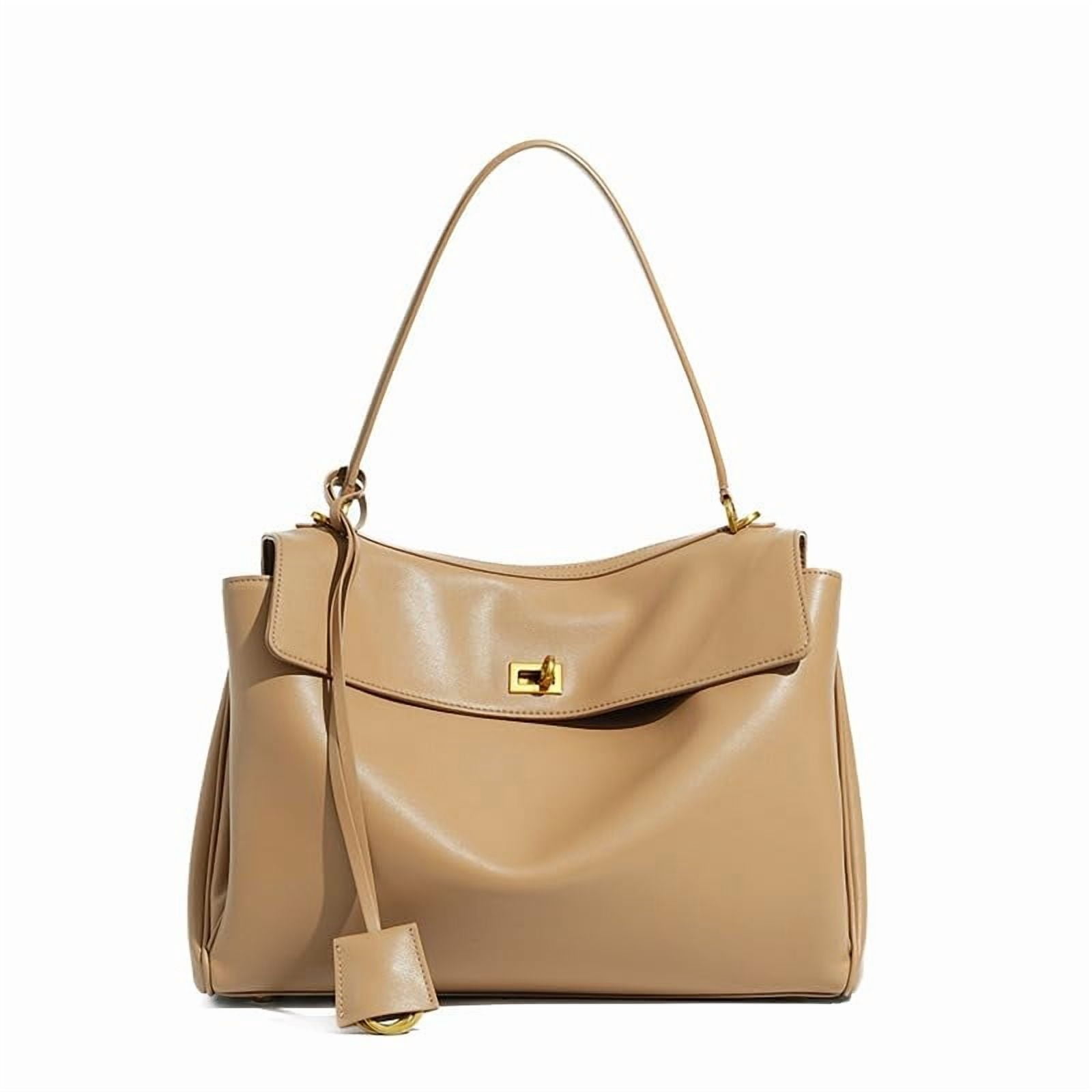 Soft Genuine Leather Rodeo Women's Bag Large Capacity Handbag Underarm Bag Casual Lazy Bag Niche Commuting Cowhide Shouder