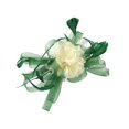 thumbnail image 2 of CXHEGBEJ Fascinators Hat for Women Bride Tea Party Pull On Headband Kentucky Derby Wedding Flower Cocktail Mesh Feathers Hair Clip Headdress Beige, 2 of 4