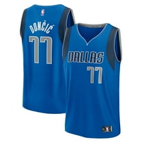 Men's Fanatics Luka Don-i- Blue Dallas Mavericks Fast Break Replica Player Jersey - Icon Edition